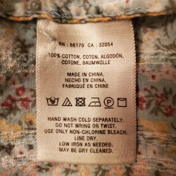 Anthropologie Maeve Gelise Pleated Floral Blouse S/P - Picture 9 of 9